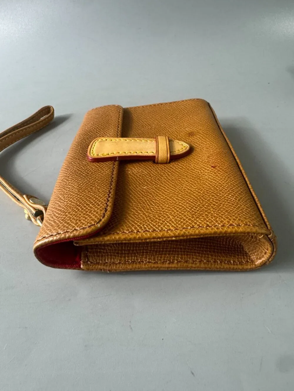 Dooney & Bourke Tan Leather Pouch/Wristlet